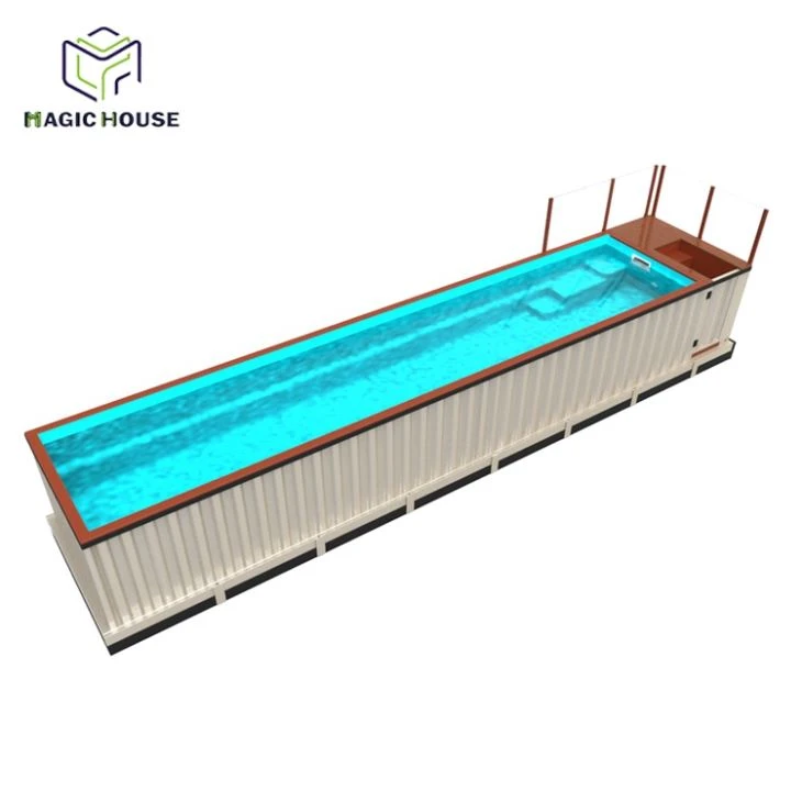 Præfabrikeret mobil glasforsendelsescontainerpool